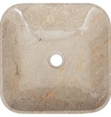 VidaXL Gootsteen 40x40x10 cm marmer grijs