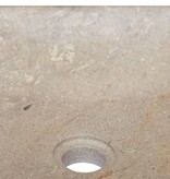 VidaXL Gootsteen 40x40x10 cm marmer grijs