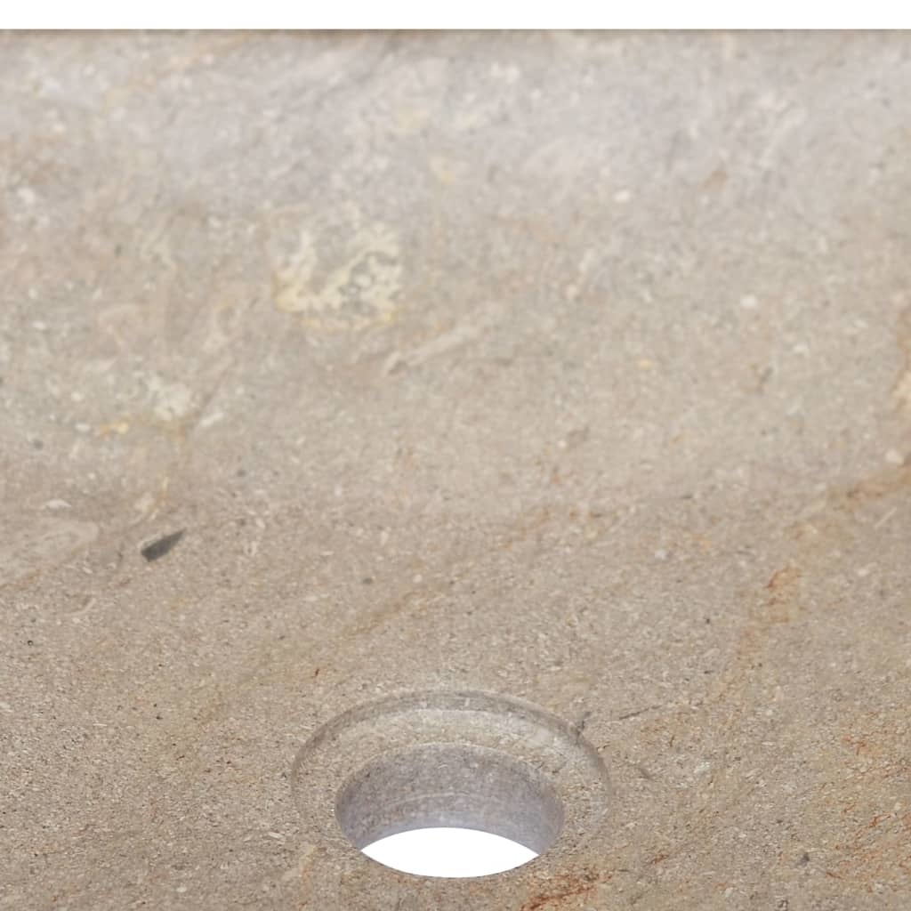 VidaXL Gootsteen 40x40x10 cm marmer grijs