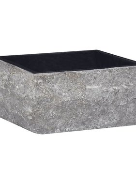 VidaXL Gootsteen 30x30x13 cm marmer zwart