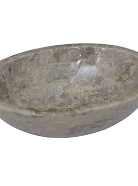 VidaXL Gootsteen 53x40x15 cm marmer grijs