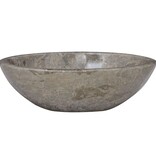 VidaXL Gootsteen 53x40x15 cm marmer grijs