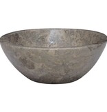 VidaXL Gootsteen 53x40x15 cm marmer grijs