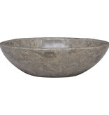 VidaXL Gootsteen 53x40x15 cm marmer grijs