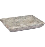 VidaXL Gootsteen 50x35x10 cm marmer grijs