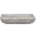 VidaXL Gootsteen 50x35x10 cm marmer grijs