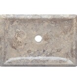 VidaXL Gootsteen 50x35x10 cm marmer grijs