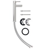 VidaXL Badkamermengkraan 12x30 cm nikkelkleurig