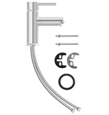 VidaXL Wastafelkraan 130x176 mm verchroomd