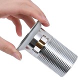 VidaXL Afvoer pop-up zonder overloop 6,4x6,4x9,1 cm nikkelkleurig