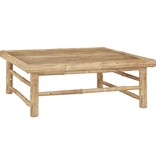 VidaXL 7-delige Loungeset met donkergrijze kussens bamboe