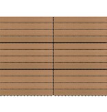VidaXL Terrastegels 6 st 60x30 cm 1,08 m² HKC bruin