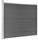 VidaXL Schuttingpaneel 175x146 cm HKC zwart