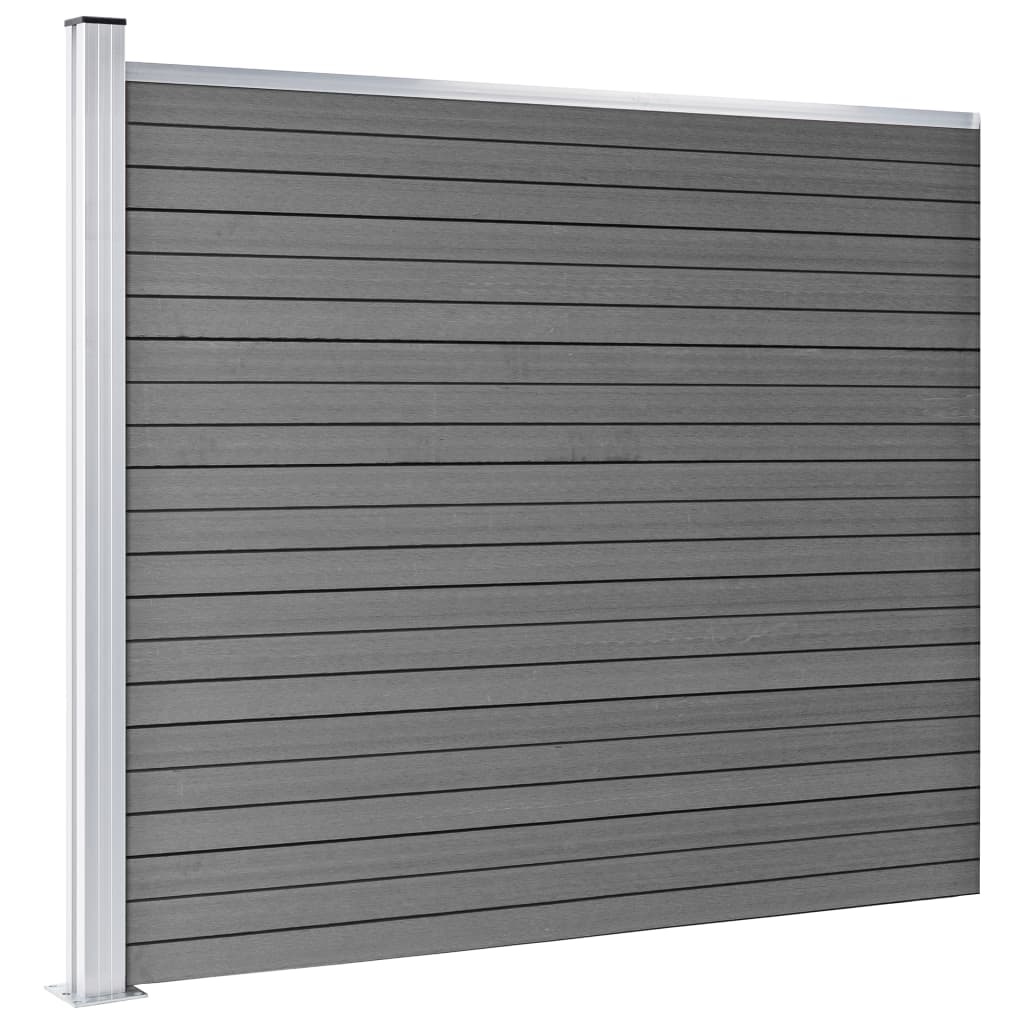 VidaXL Schuttingpaneel 175x146 cm HKC zwart