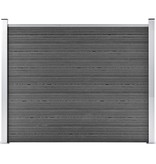 VidaXL Schuttingpaneel 180x146 cm HKC zwart