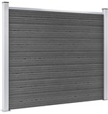 VidaXL Schuttingpaneel 180x146 cm HKC zwart
