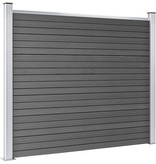 VidaXL Schuttingpaneel 180x146 cm HKC zwart
