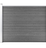 VidaXL Schuttingpaneel 175x146 cm HKC grijs