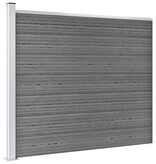 VidaXL Schuttingpaneel 175x146 cm HKC grijs