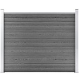 VidaXL Schuttingpaneel 180x146 cm HKC grijs
