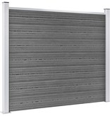 VidaXL Schuttingpaneel 180x146 cm HKC grijs