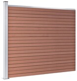 VidaXL Schuttingpaneel 175x146 cm HKC bruin