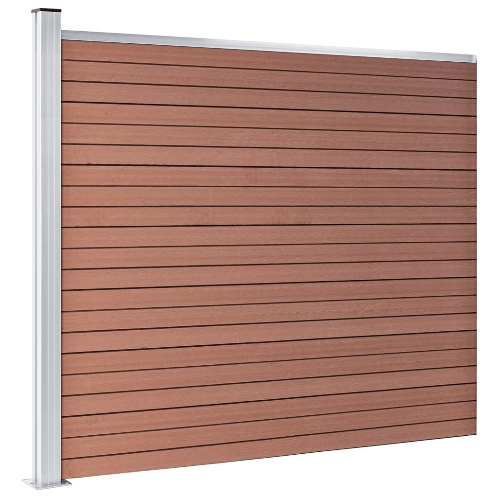 VidaXL Schuttingpaneel 175x146 cm HKC bruin