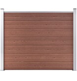 VidaXL Schuttingpaneel 180x146 cm HKC bruin