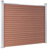 VidaXL Schuttingpaneel 180x146 cm HKC bruin