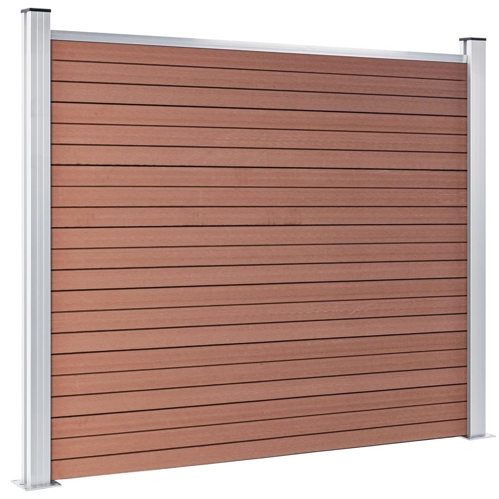 VidaXL Schuttingpaneel 180x146 cm HKC bruin