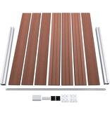 VidaXL Schuttingpaneel 180x146 cm HKC bruin