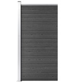 VidaXL Schuttingpaneel 95x186 cm HKC zwart
