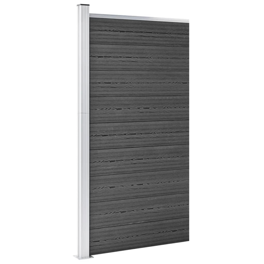 VidaXL Schuttingpaneel 95x186 cm HKC zwart