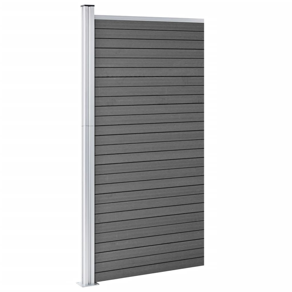 VidaXL Schuttingpaneel 95x186 cm HKC zwart