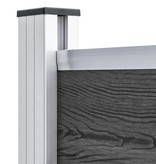 VidaXL Schuttingpaneel 95x186 cm HKC zwart