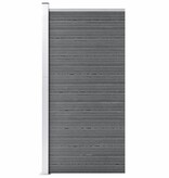 VidaXL Schuttingpaneel 95x186 cm HKC grijs