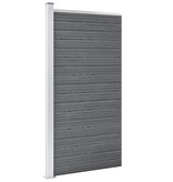 VidaXL Schuttingpaneel 95x186 cm HKC grijs