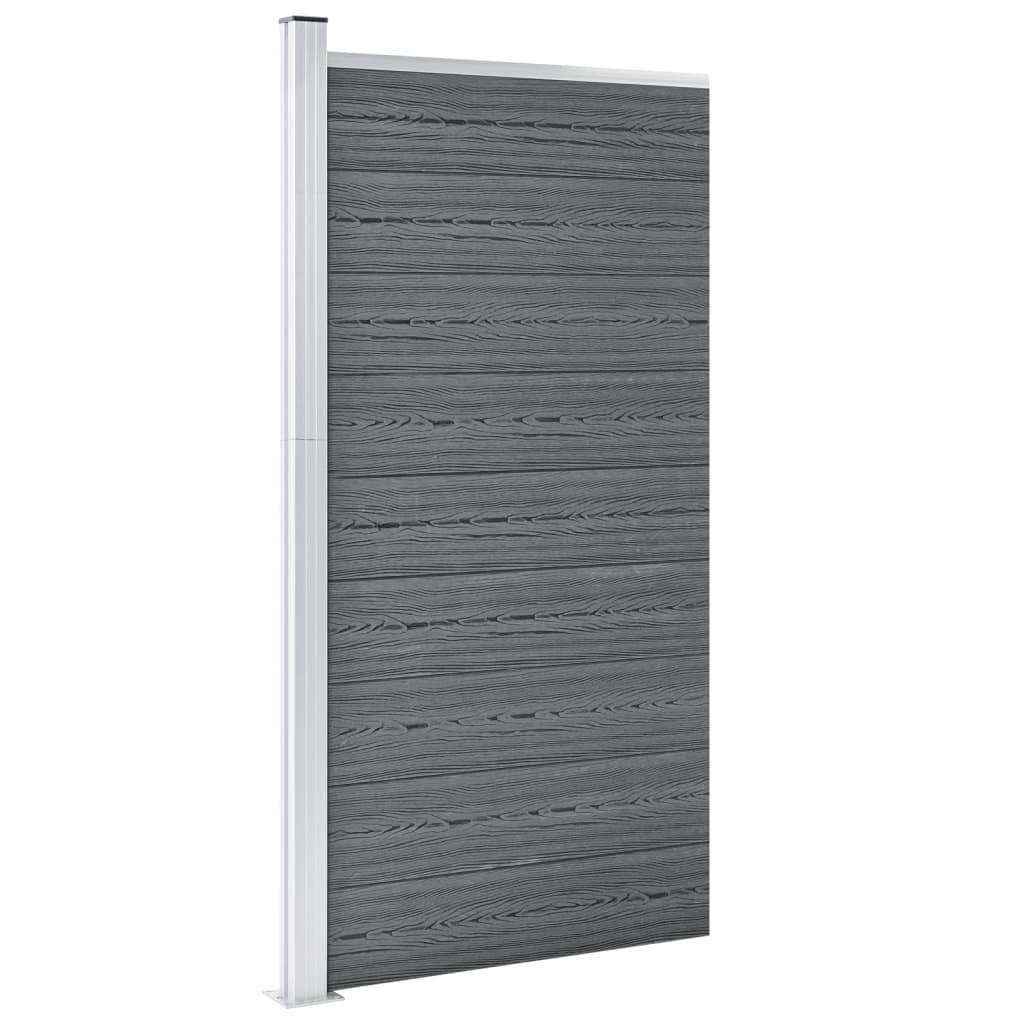 VidaXL Schuttingpaneel 95x186 cm HKC grijs