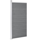 VidaXL Schuttingpaneel 95x186 cm HKC grijs