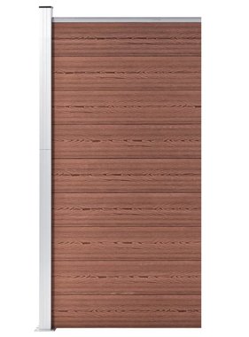 VidaXL Schuttingpaneel 95x186 cm HKC bruin