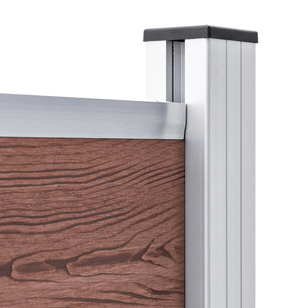 VidaXL Schuttingpaneel 95x186 cm HKC bruin