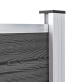 VidaXL Schuttingpaneel 175x105 cm HKC zwart