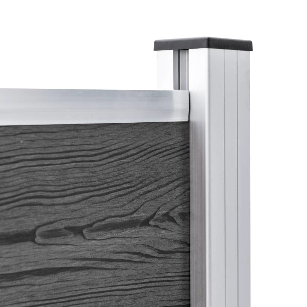 VidaXL Schuttingpaneel 175x105 cm HKC zwart