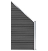 VidaXL Schuttingpaneel 95x(105-180) cm HKC zwart