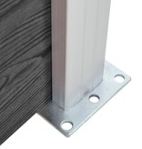 VidaXL Schuttingpaneel 95x(105-180) cm HKC zwart