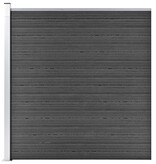 VidaXL Schuttingpaneel 175x186 cm HKC zwart