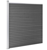 VidaXL Schuttingpaneel 175x186 cm HKC zwart