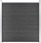 VidaXL Schuttingpaneel 180x186 cm HKC zwart