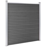 VidaXL Schuttingpaneel 180x186 cm HKC zwart