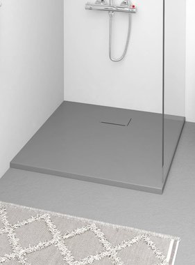 VidaXL Douchebak 90x80 cm SMC grijs